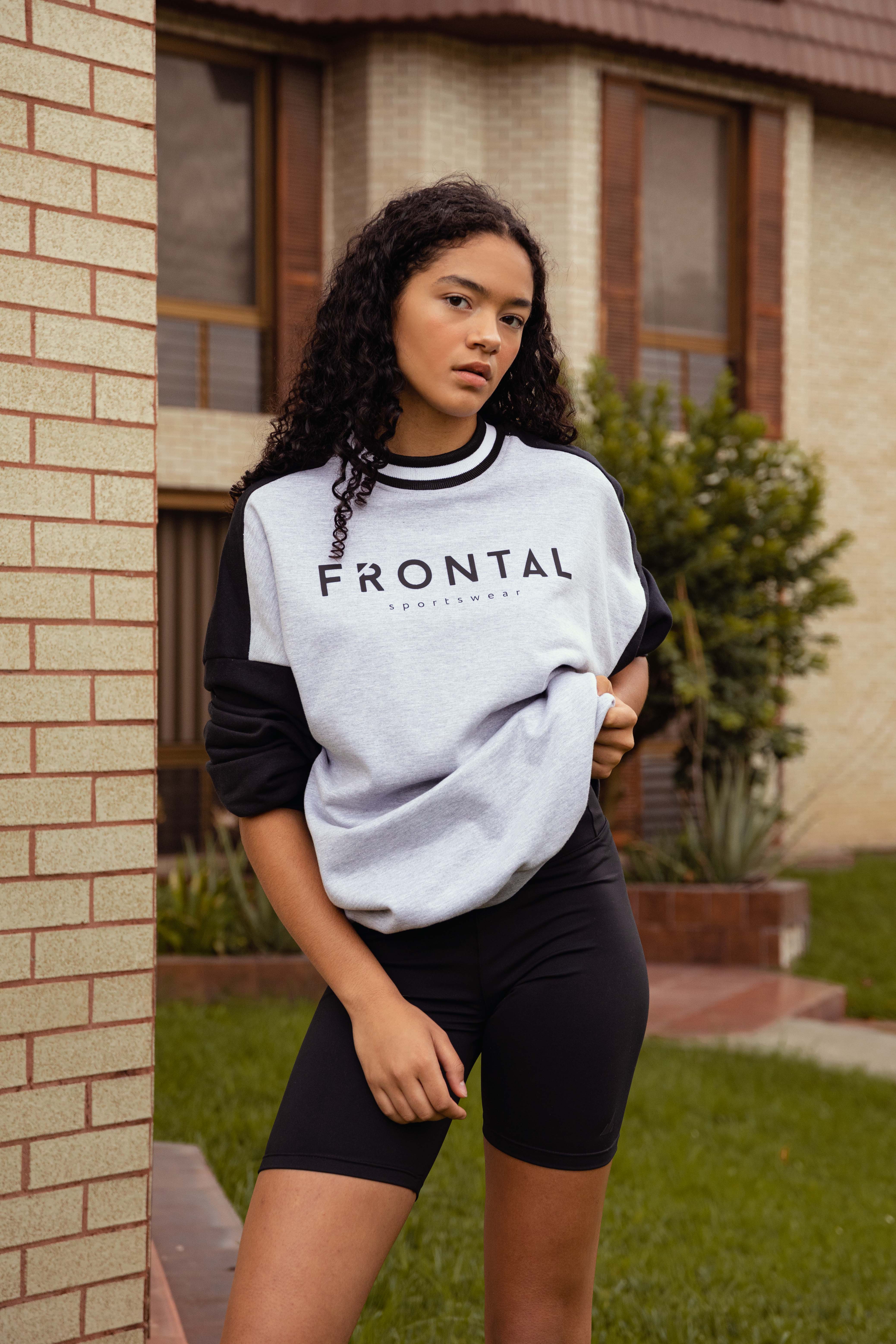 SWEATSHIRT OVERSIZE SPORT BICOLOR